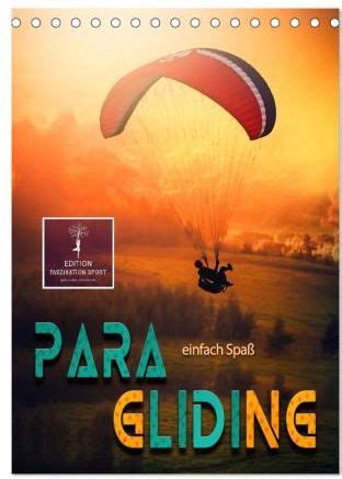paragliding zwischen tischkalender gleitschirmfliegen monatskalender Reader